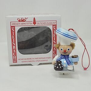 VTG Steinbach Christmas Ornament German Cake Baker  w/Tag And Box